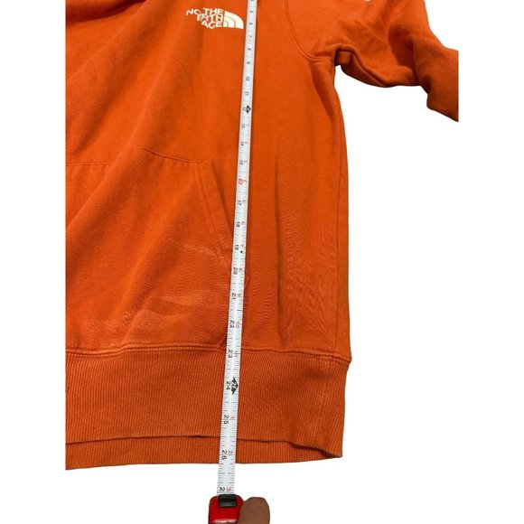 THE NORTH FACE GRAPHIC PRINT ORANGE HOODIE MENS SMALL | E2 - Picture 6 of 6